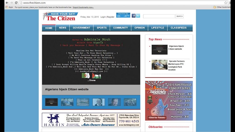 Algerians hijack newspaper's website 