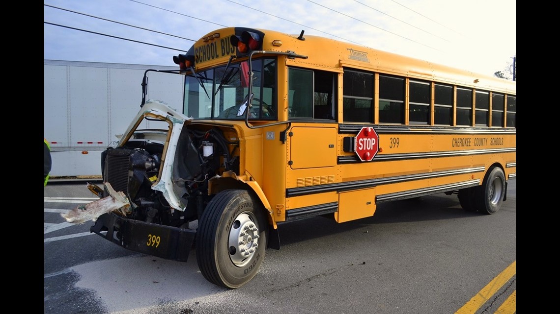 School bus driver injured in crash in Cherokee County | 11alive.com