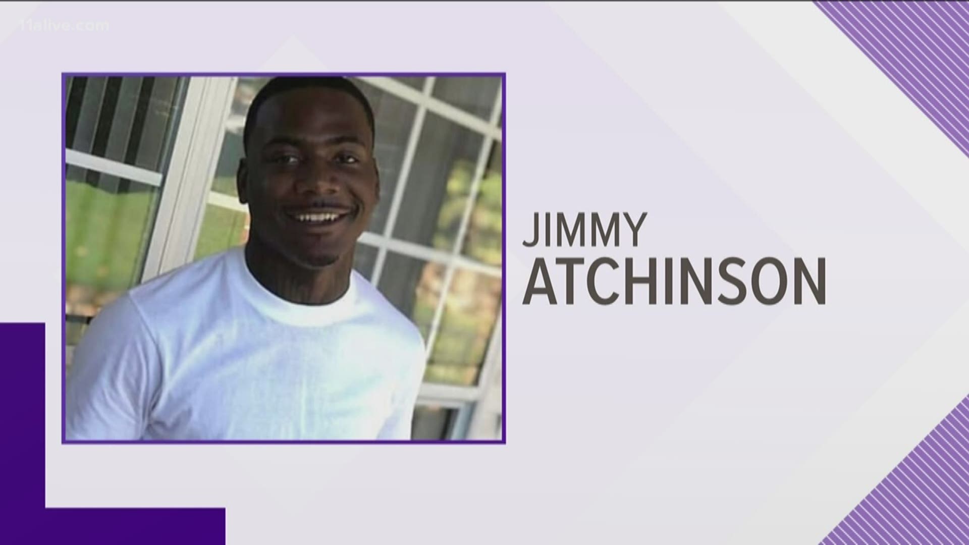 Jimmy Atchison, 21, was hiding in a closet when he was shot by an Atlanta police officer during an altercation at an apartment complex, his family said.