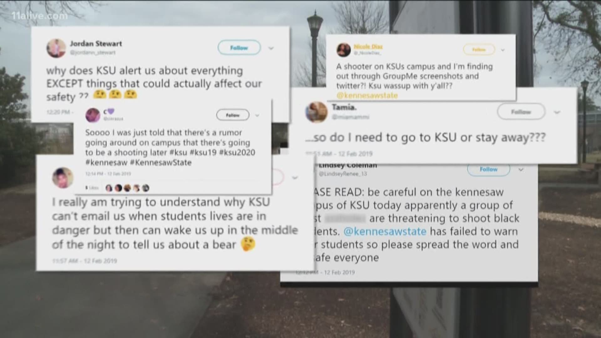 Some students at Kennesaw State said sometimes social media helps, but in some cases it hurts the situation when misinformation spreads.