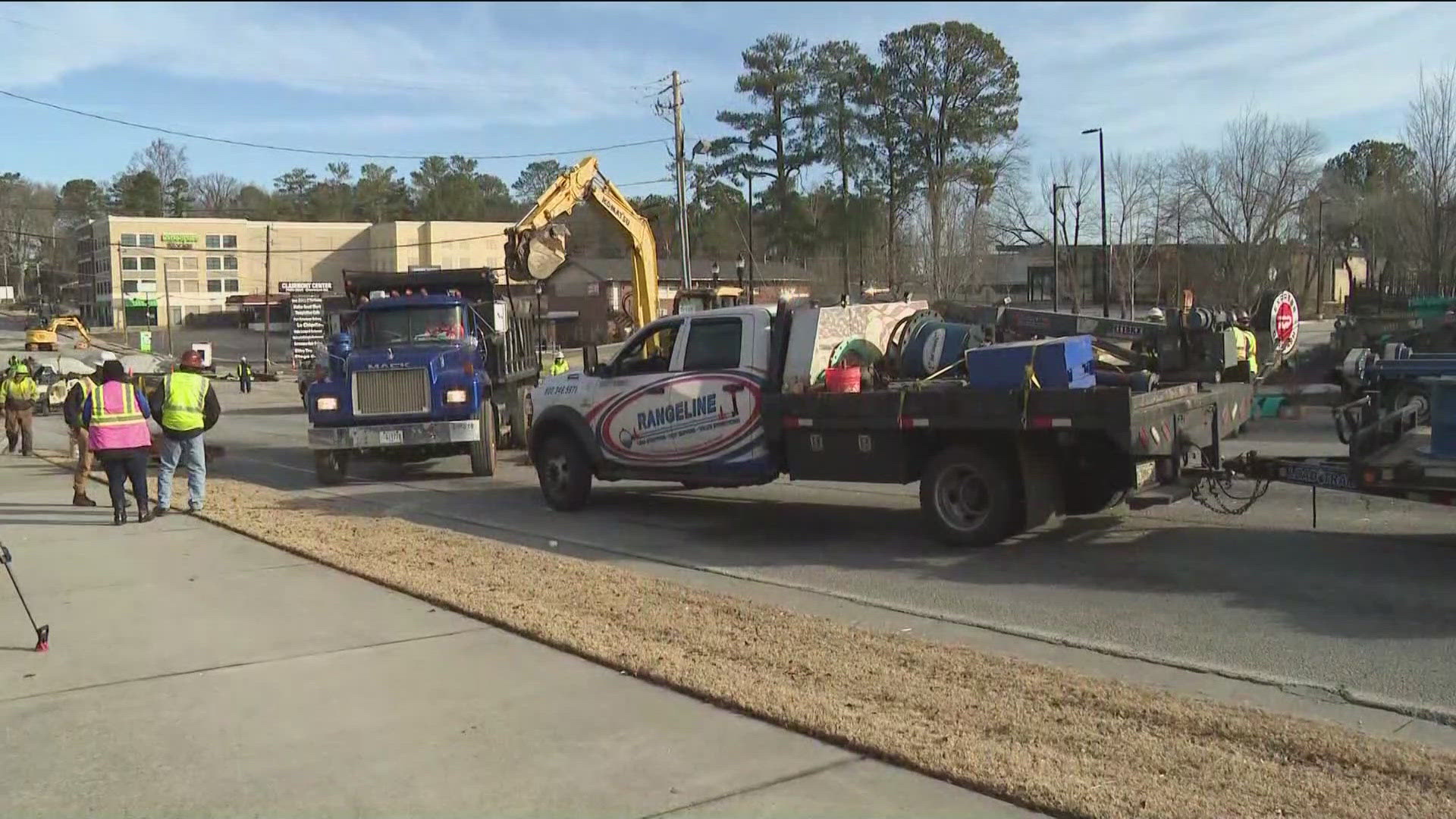 Crews continue to repair DeKalb water main break | 11alive.com
