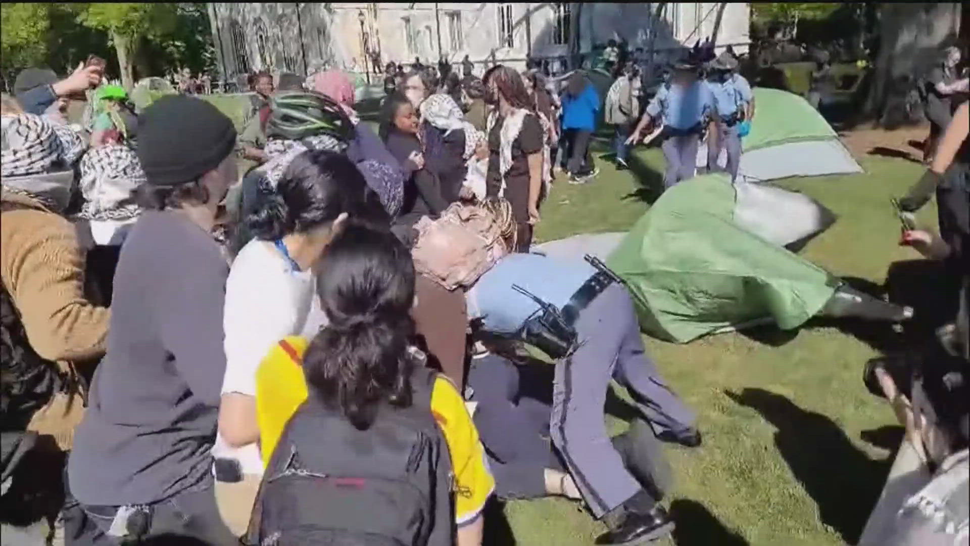Students at Emory are speaking out after multiple people were arrested during a campus protest that turned chaotic as police broke it up.