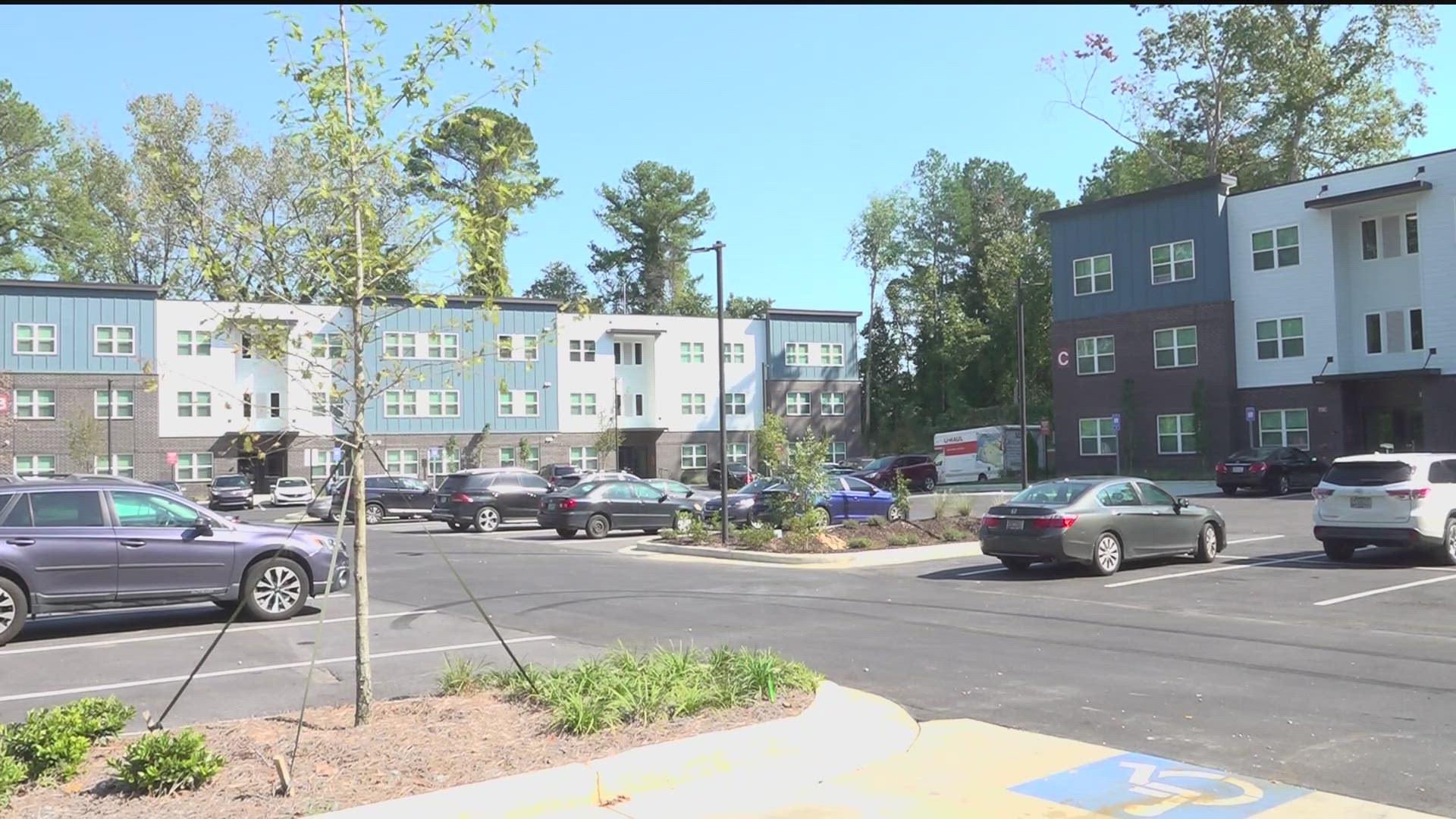 Atlanta Mayor Andre Dickens helped cut the ribbon on the city's newest affordable housing community.