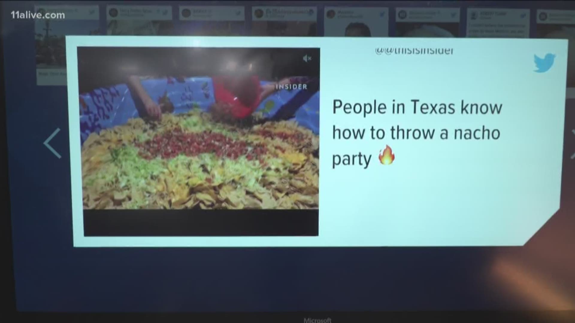 A man's birthday party in Texas featured a kiddie pool full of nachos. Everything really is bigger in Texas, but maybe not always appetizing.