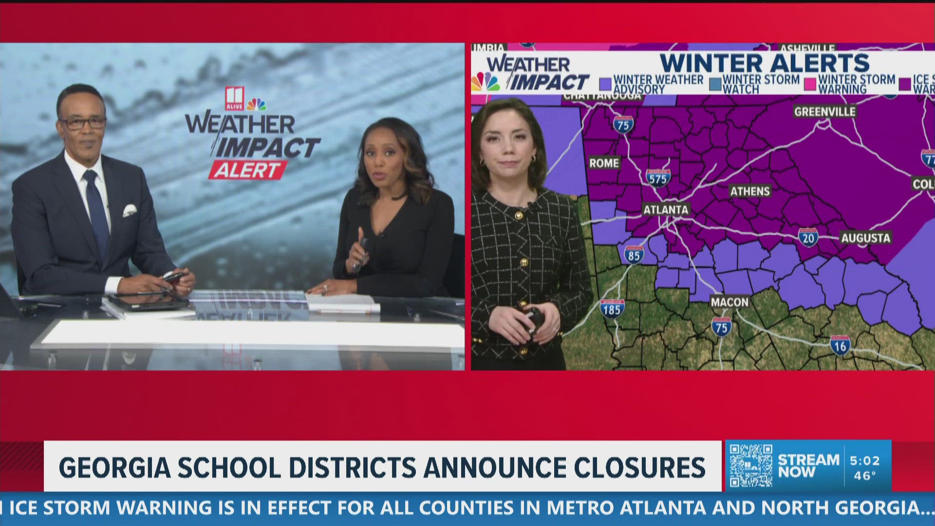Winter storm update | Tracking winter weather moving into north Georgia ...