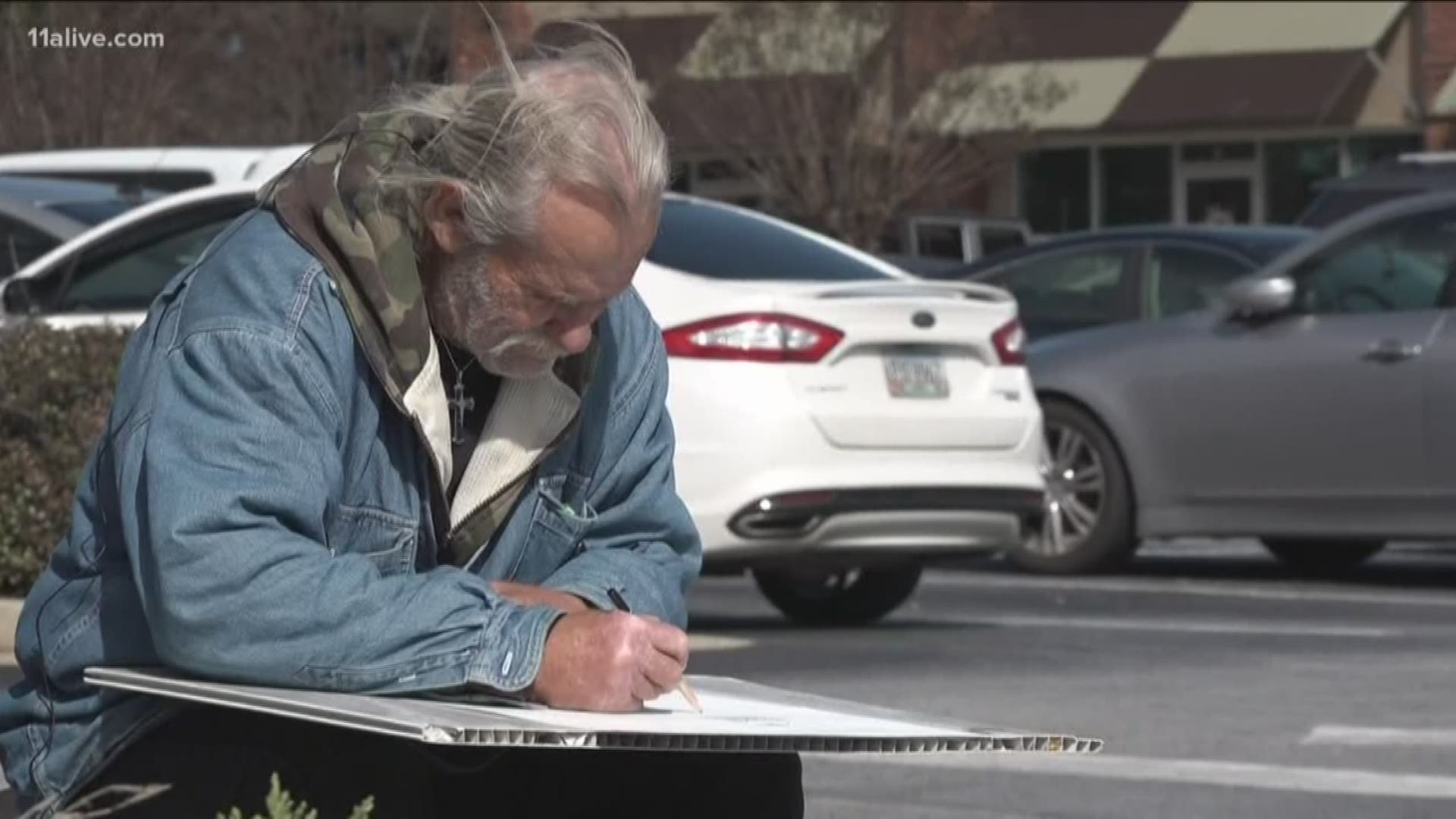 Artist Cowboy Don "is showing people a different side of what it means to sometimes be out here on the streets" admirers say.