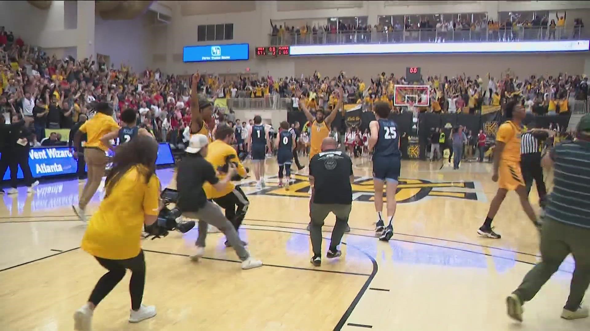 For the first time ever, the Kennesaw State Owls are dancing.
