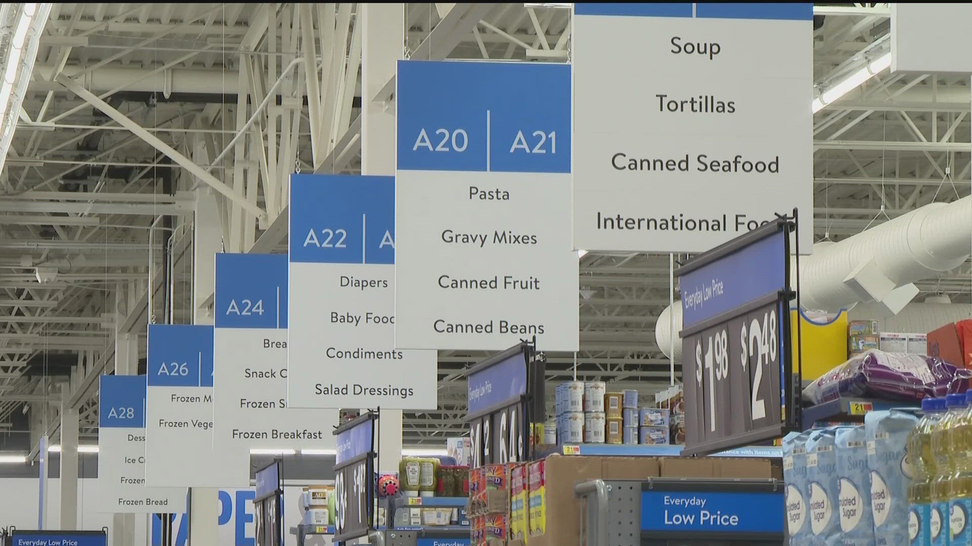 On Wednesday, Walmart held its re-grand opening as a 75,000 sq. ft. Neighborhood Market store.