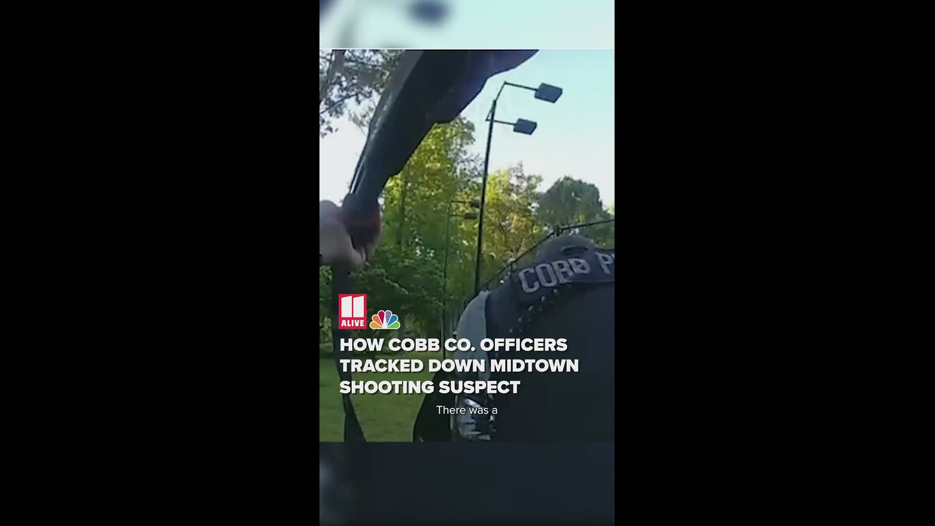 Cobb County Police recalled watching closely as Atlanta Police Department officers searched for the suspect, accused of shooting five women in a medical office.