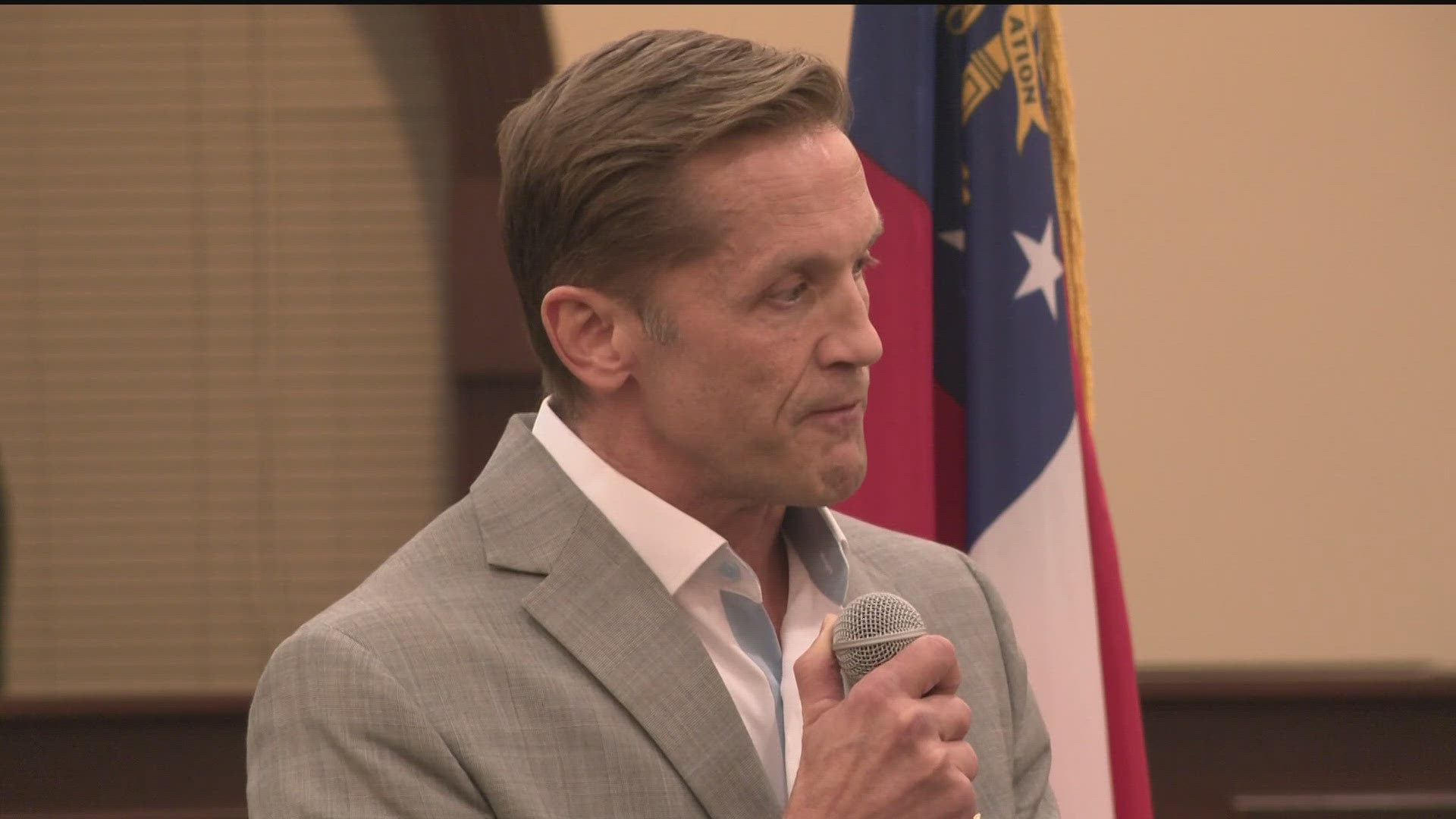 There were a couple hundred people who attended the town hall. Many were upset a recent executive orders and proposals coming out of the White House. 