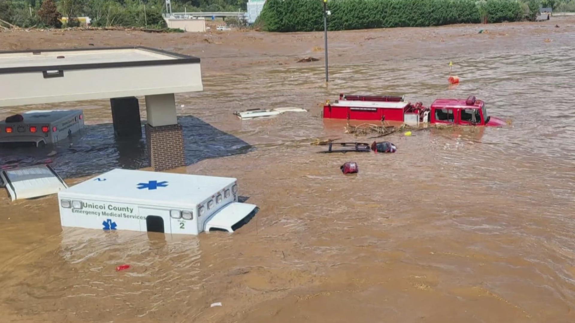 Helene ripped apart the Southeast on Friday. Here are the most jaw-dropping damage reports from the surrounding states.