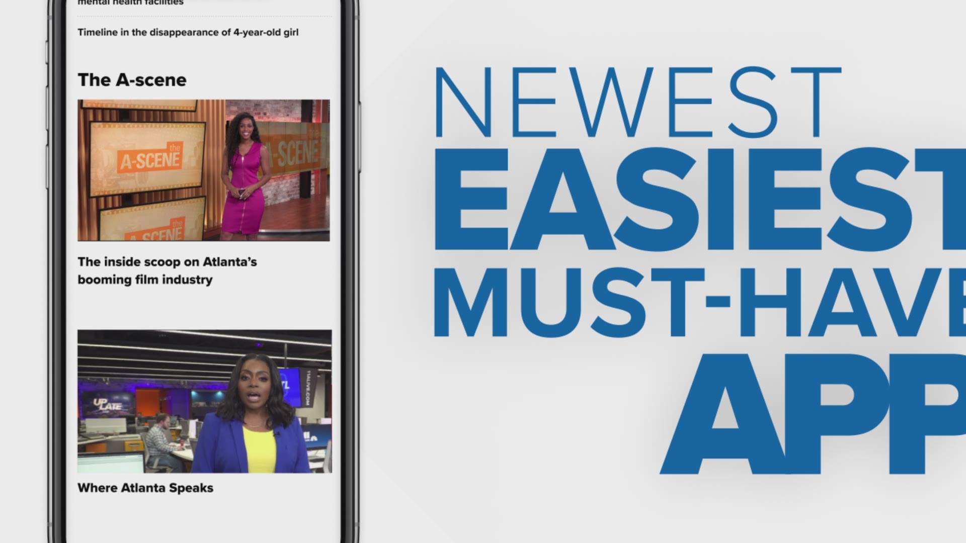 On our new app, it’s easy to follow your favorite topics, check the local forecast and watch live video.