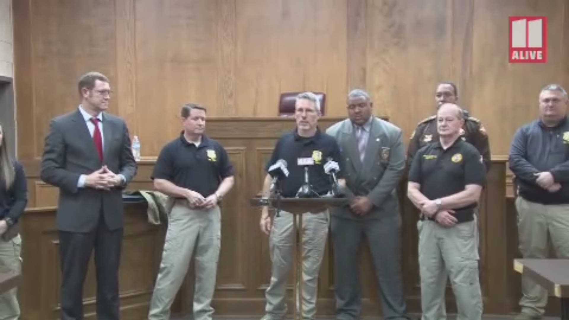 At a Wednesday afternoon press conference, GBI Assistant Special Agent Todd Crosby announced the arrest of 22-year-old Jaivon Abron.