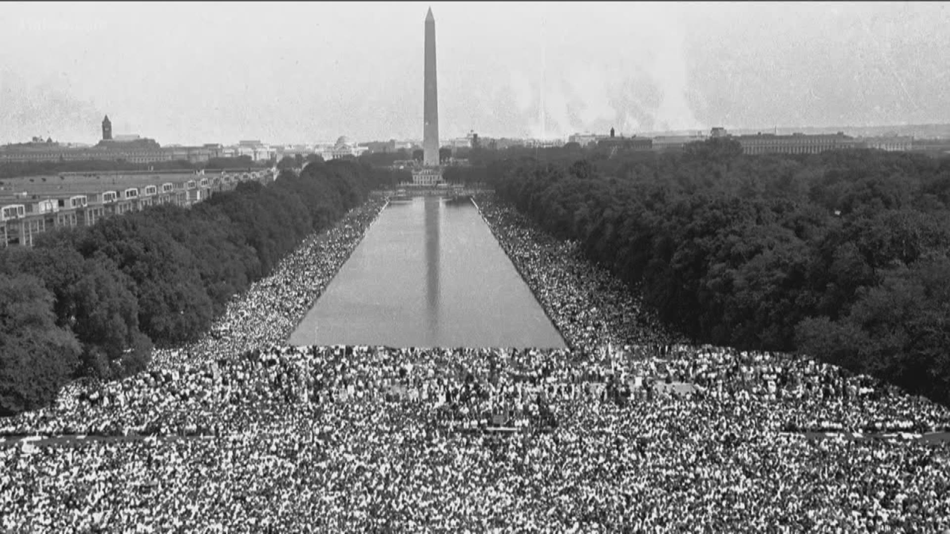 The march culminated with Dr. Martin Luther King's "I have a dream" speech
