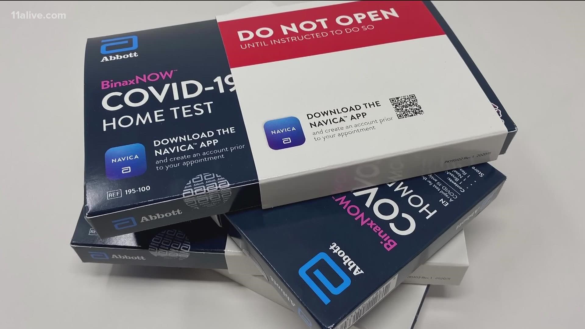Pharmacies are working to keep up with at-home testing demand as pop-up clinics see long lines.
