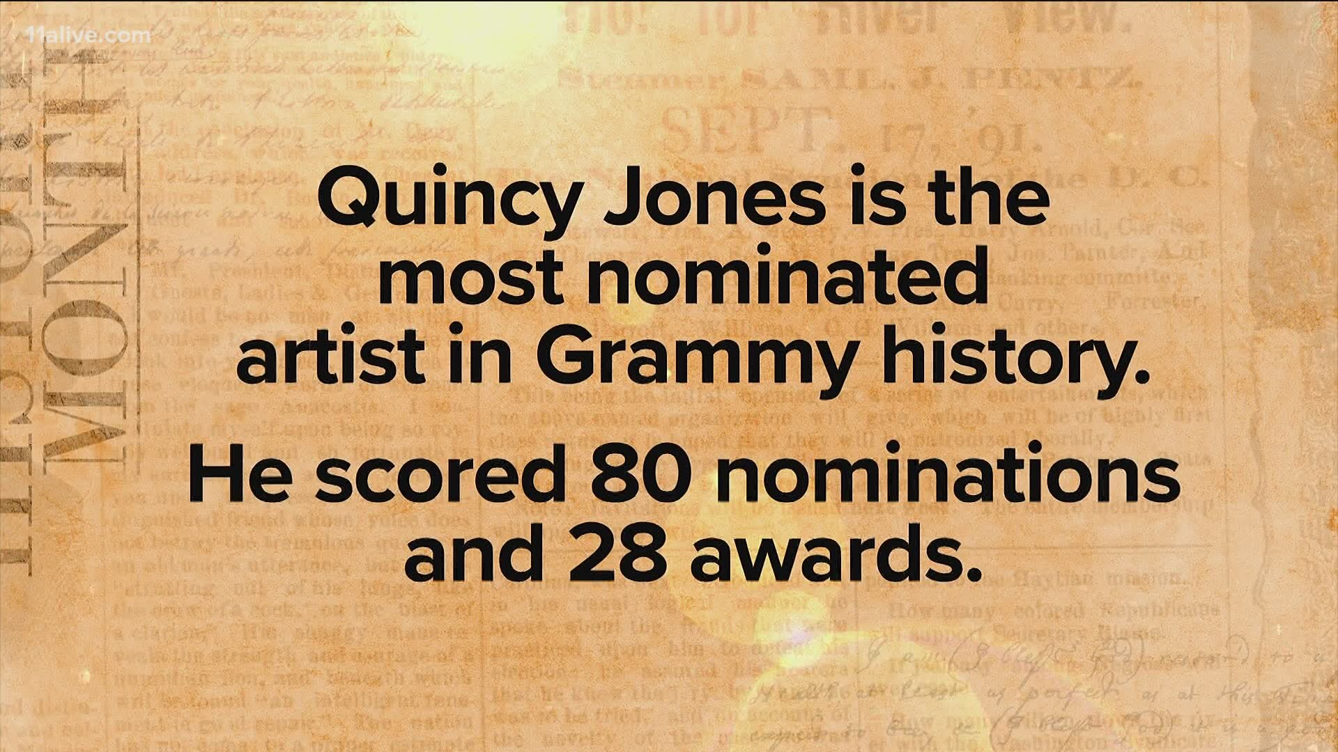 He is the most nominated artist in Grammy history.