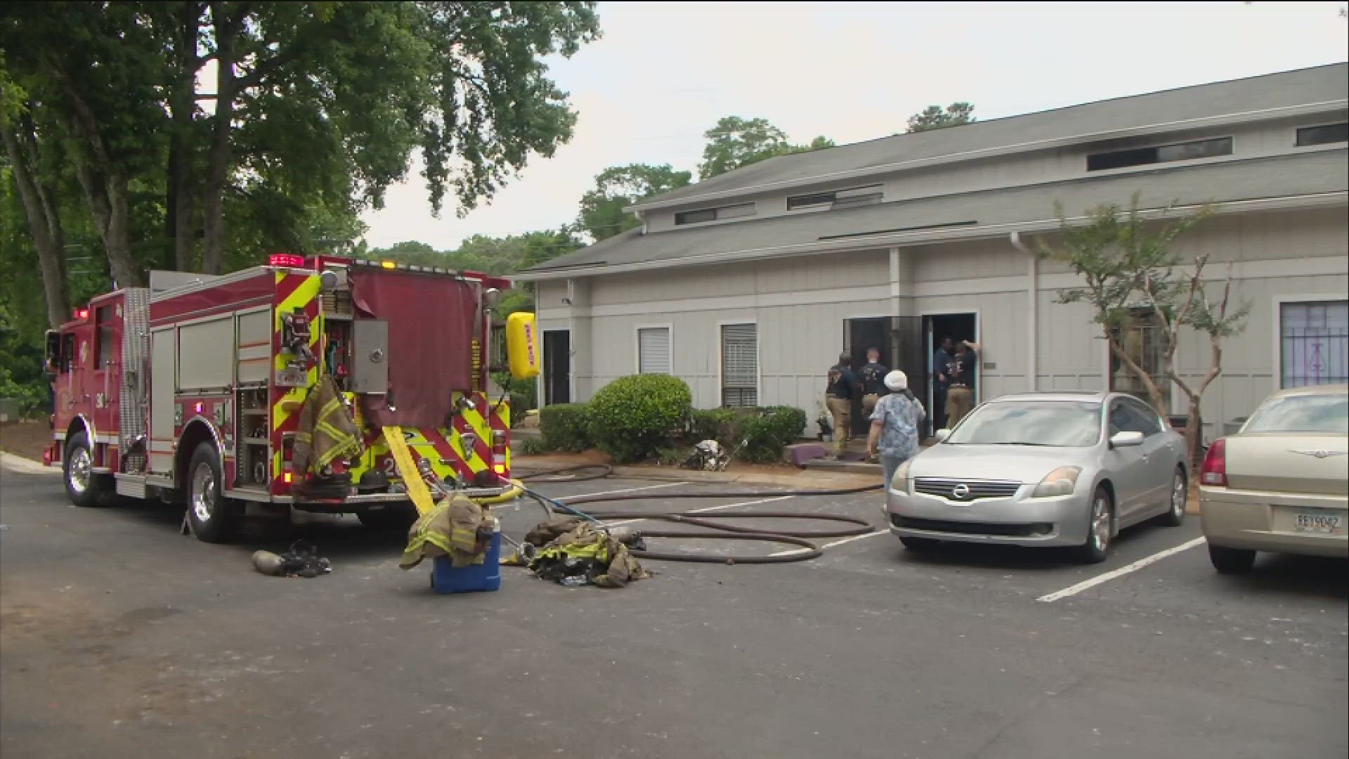 According to DeKalb County Fire and Rescue Services, a call came in around 11:15 a.m. regarding a fire at 2893 Panthersville Road, which is the Decatur Lofts.
