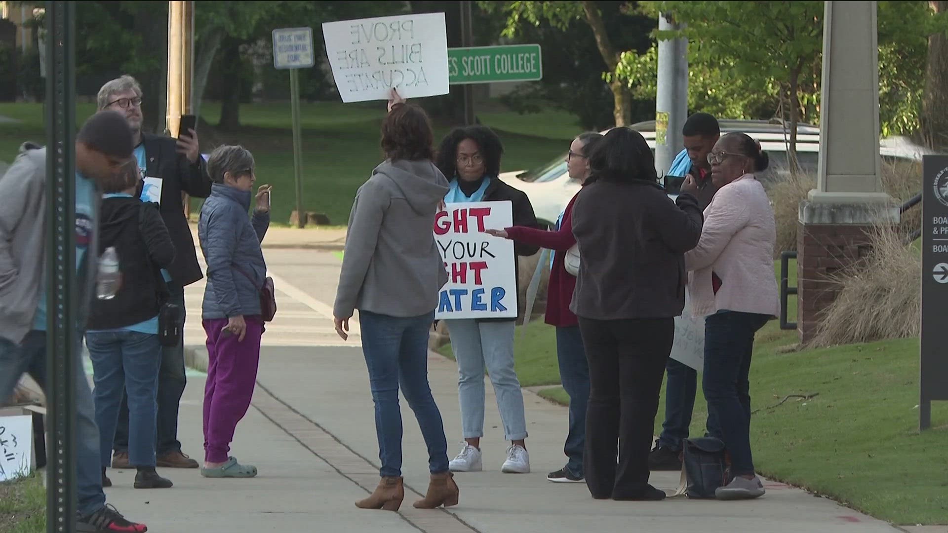 Dekalb County Residents Protest Water Bills 