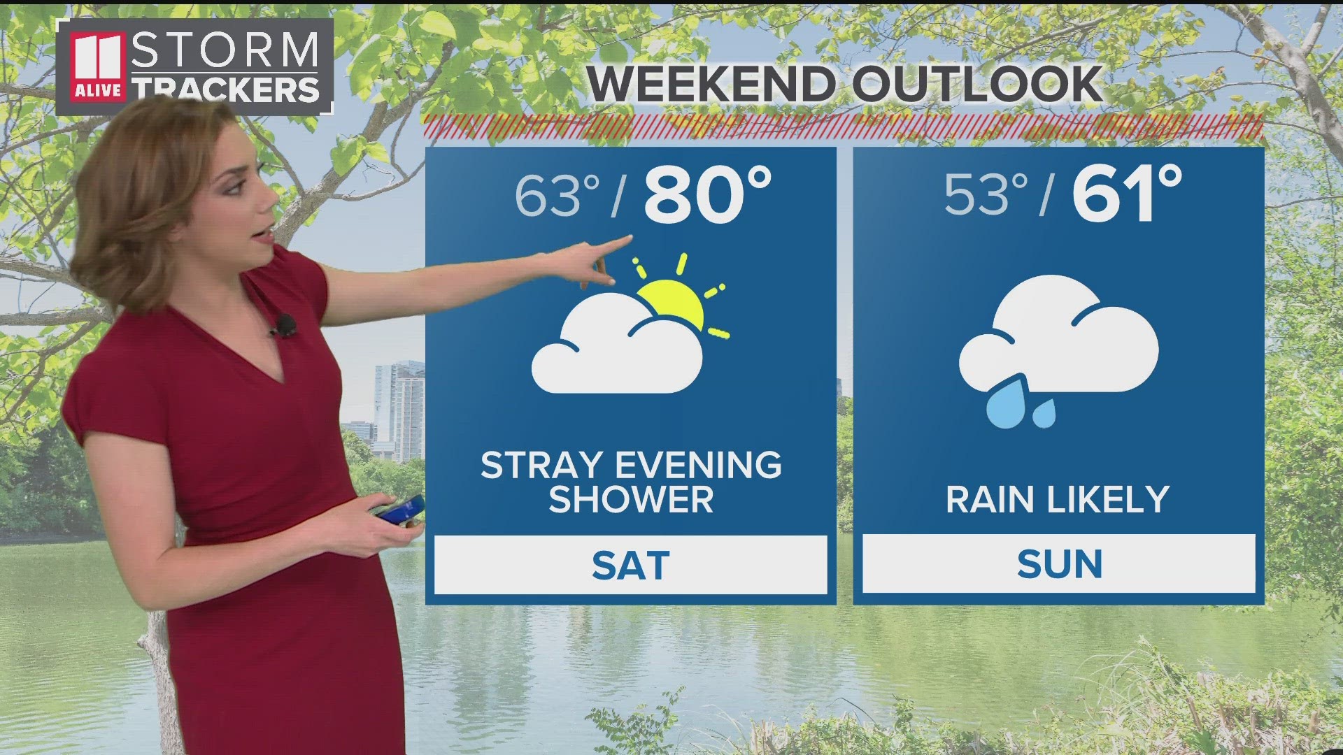 The weekend starts dry, but rain moves back in Sunday