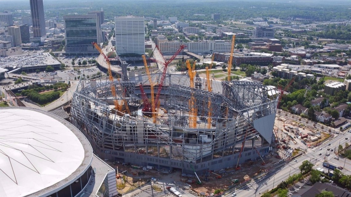 Atlanta: Falcons stadium 3 months behind schedule –