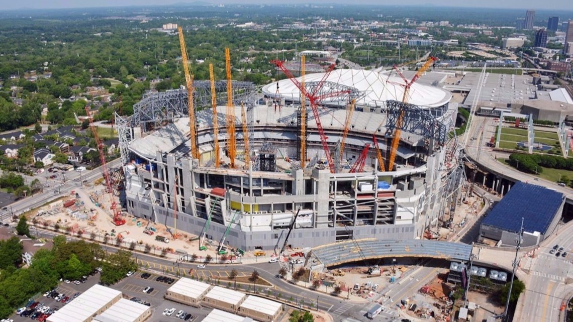 Mercedes Benz Stadium Construction Site Observations