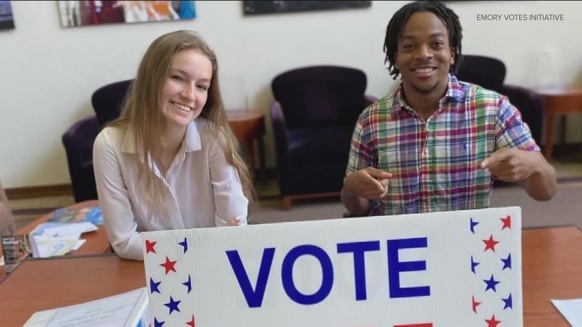 Events are happening on college campuses encouraging students to head out and cast their ballot.