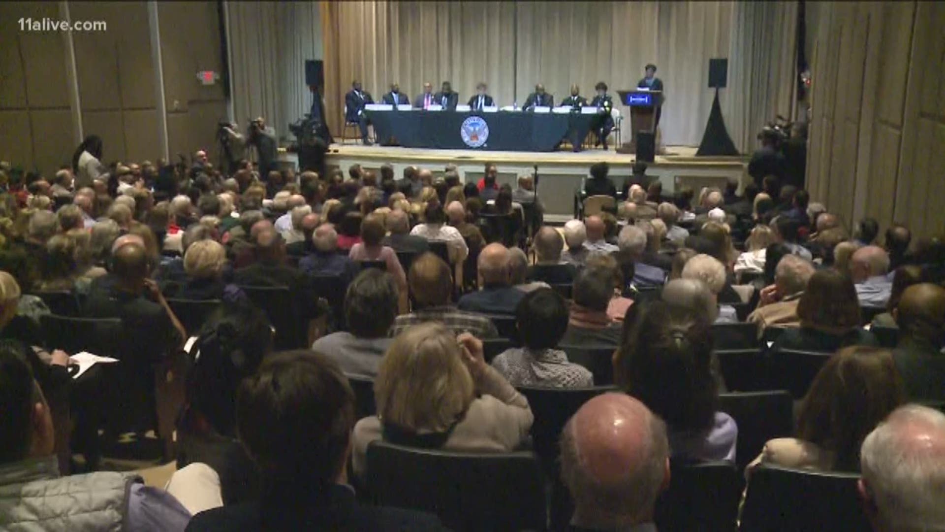 Mayor Keisha Lance Bottoms hosted her first in a series of town halls Thursday night.