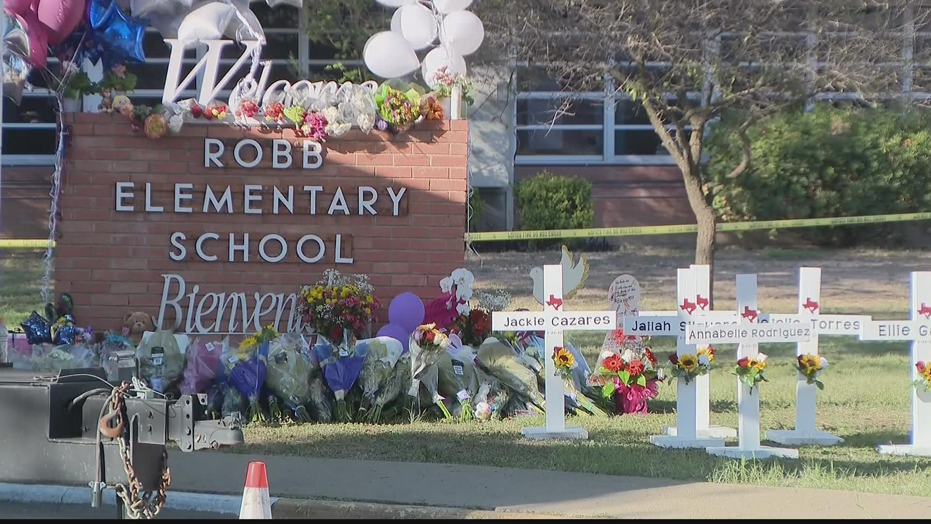 Authorities said once inside the school, the shooter locked a classroom door and started shooting. All those who died were in that classroom.