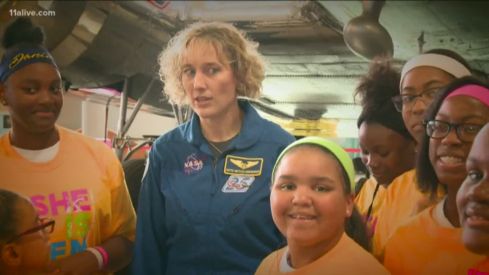 In 2010, the astronaut and former Girl Scout joined a NASA team that went to the International Space Station