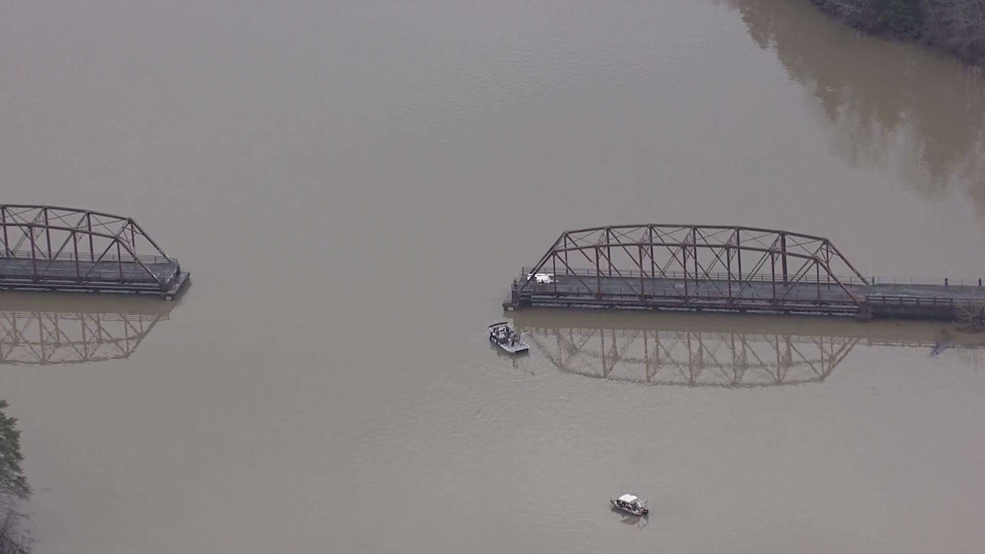 At least one person was killed when a pickup truck went off a bridge into Lake Hartwell late Monday night. One body was pulled from the lake Tuesday morning. Divers were searching for others.