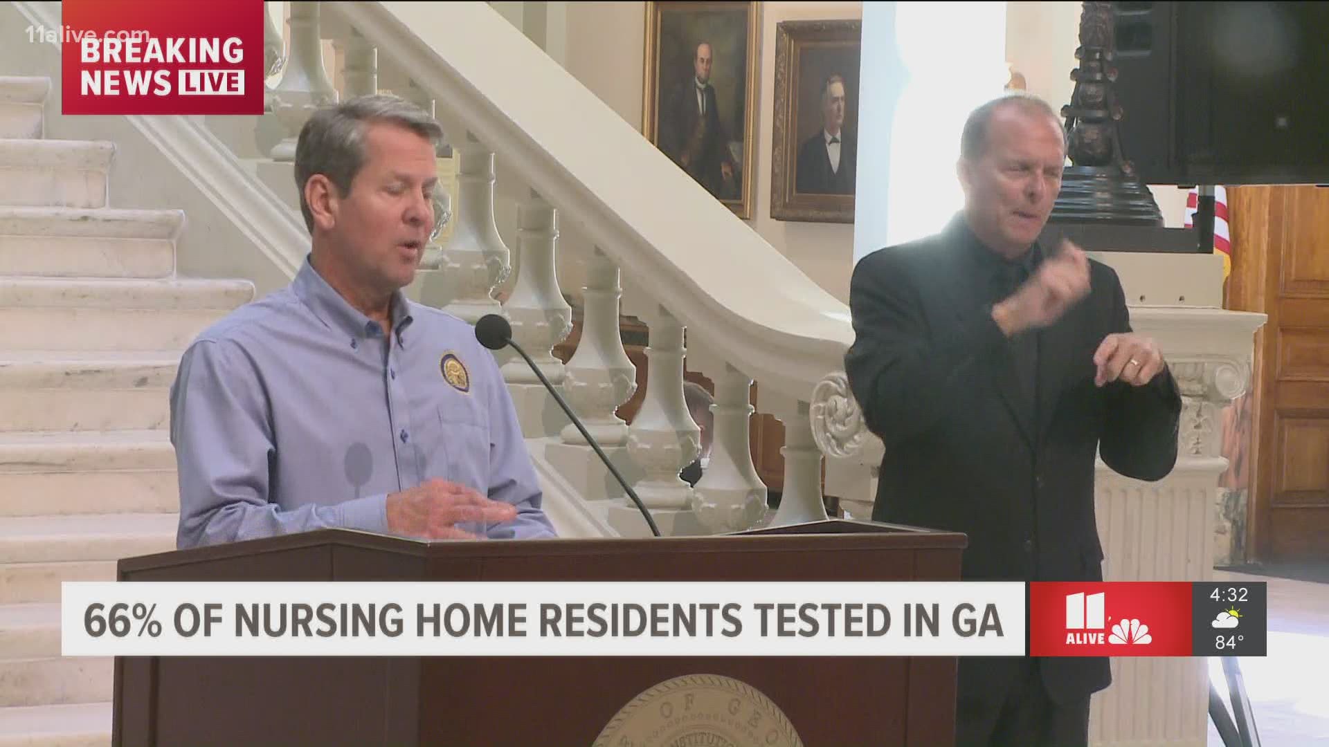 Gov. Kemp talked about sports during his news conference Thursday.
