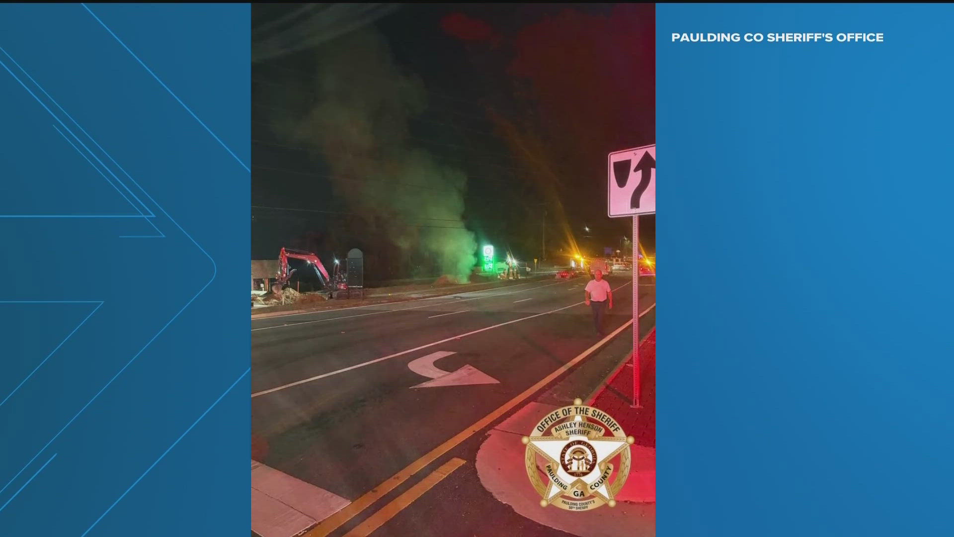Road closed in Paulding County due to gas leak | 11alive.com