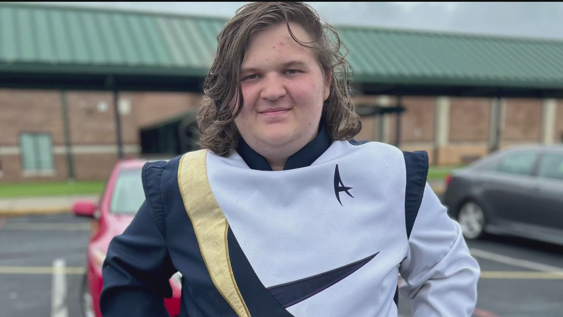 Sarah Beaver's 15-year-old was hit with shrapnel after a classmate was shot during a school shooting. She's now raising money to get him on the band's trip to London