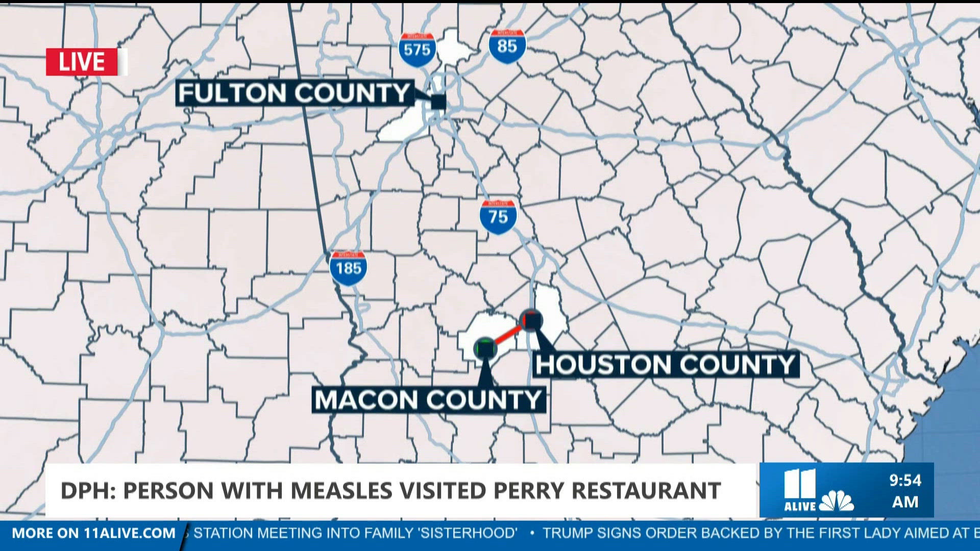 Measles exposure possible at Perry LongHorn Steakhouse | 11alive.com