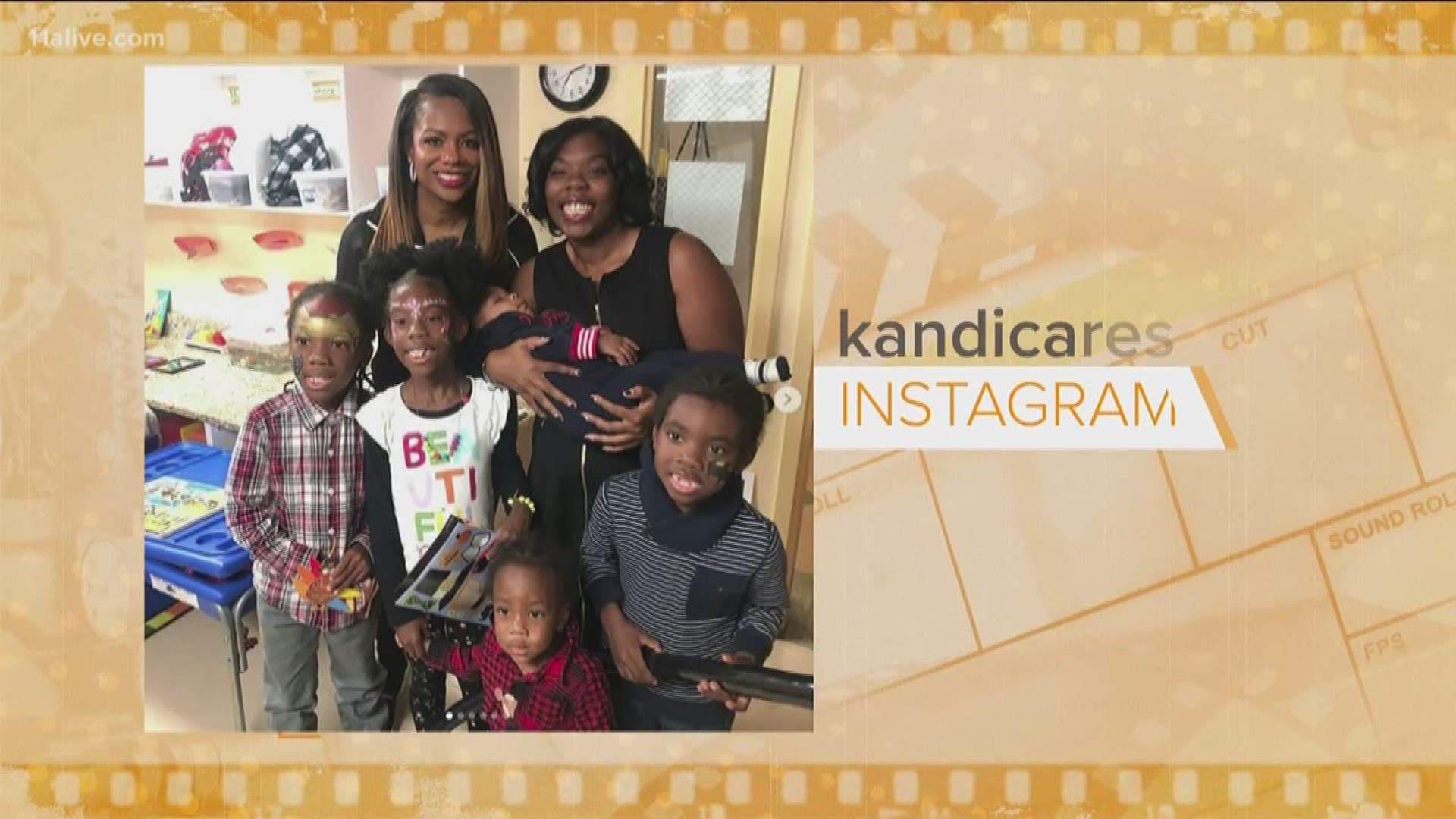 Kandi selected "Our House" to provide fun and food for the people there.