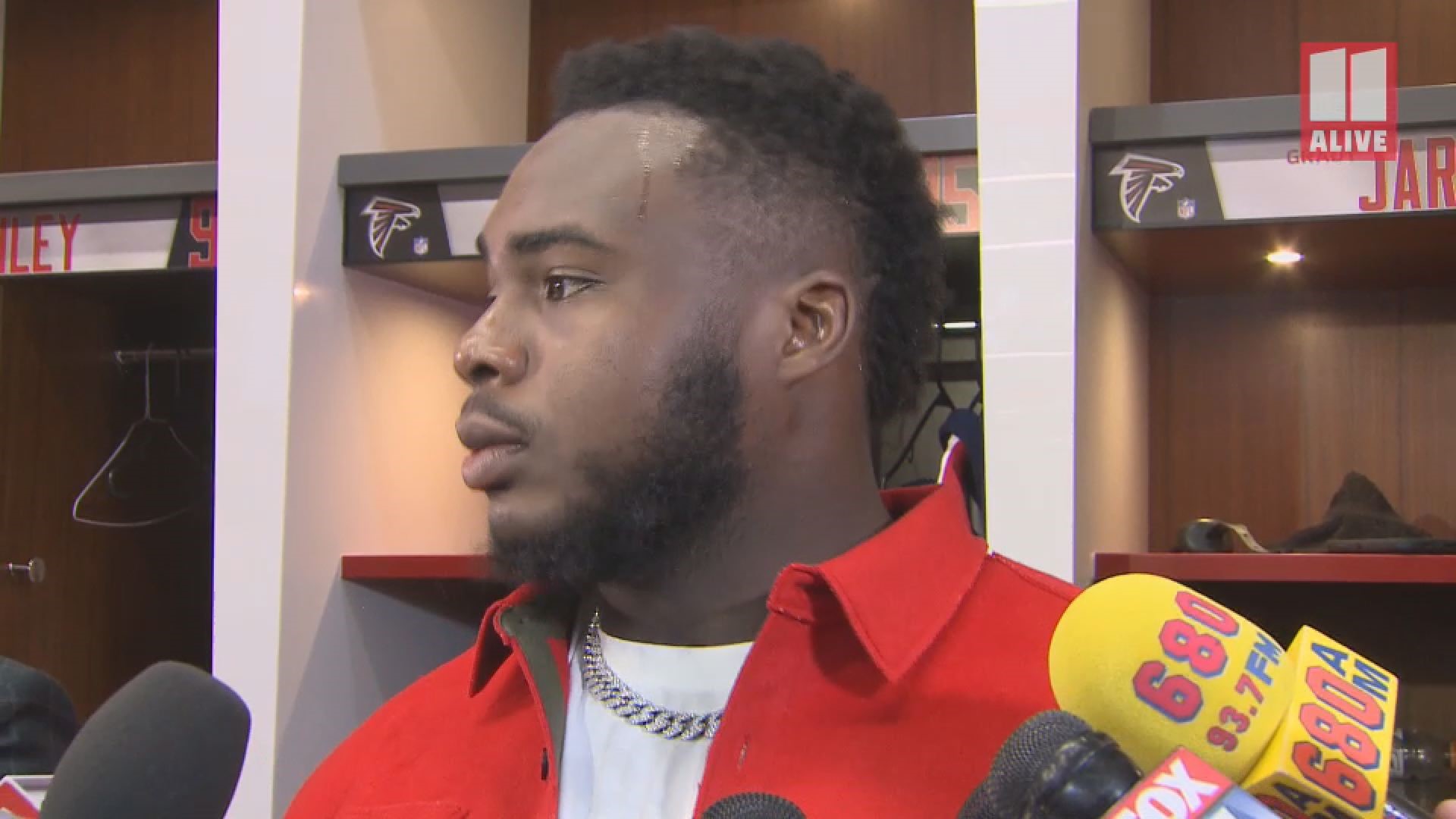 The Falcons' defensive tackle spoke to 11Alive Sports in the locker room after the team's loss to Tampa Bay, Sunday.