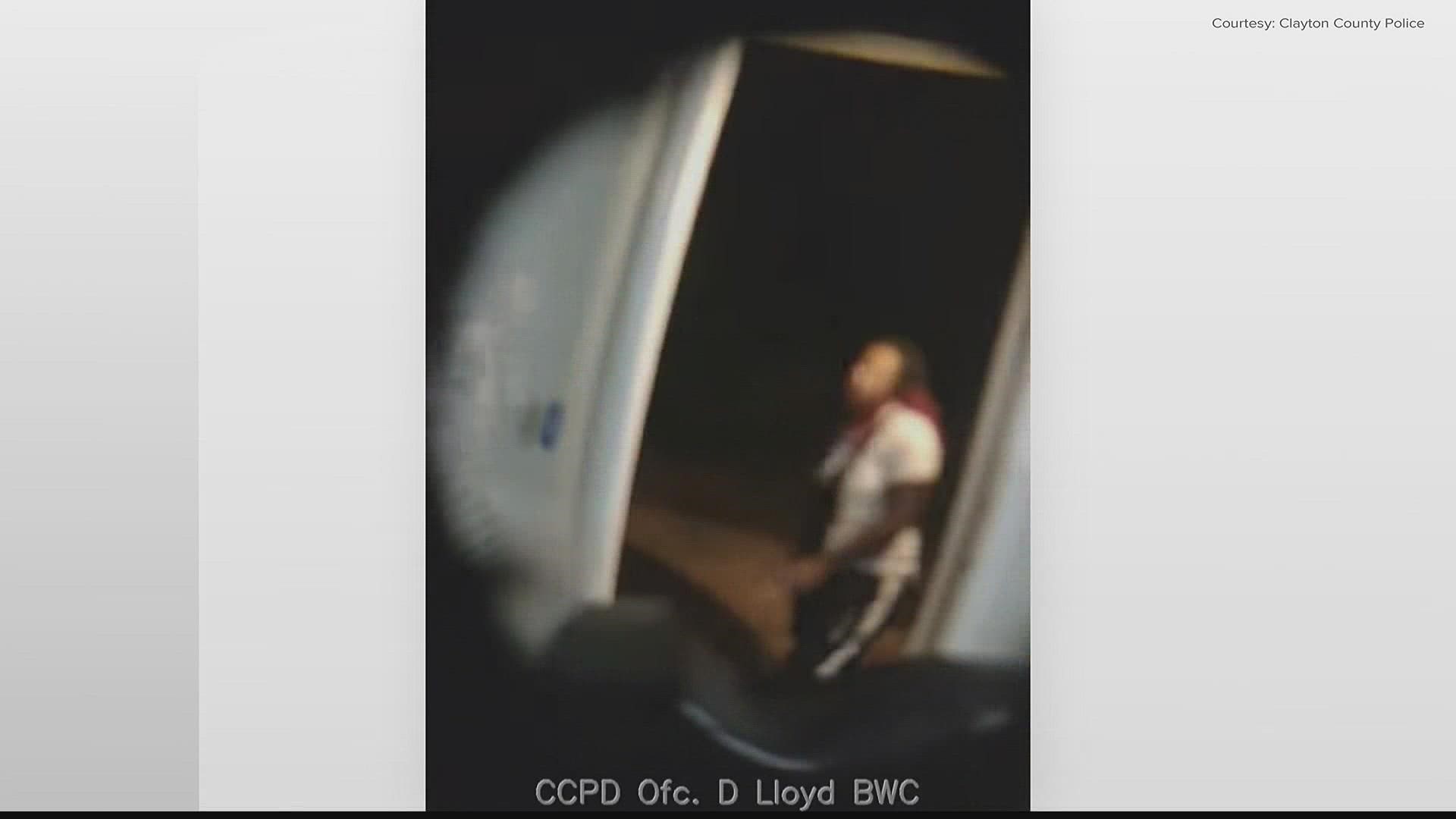 Body camera video shows the exact moments before a Clayton County officer was shot by a suspect.