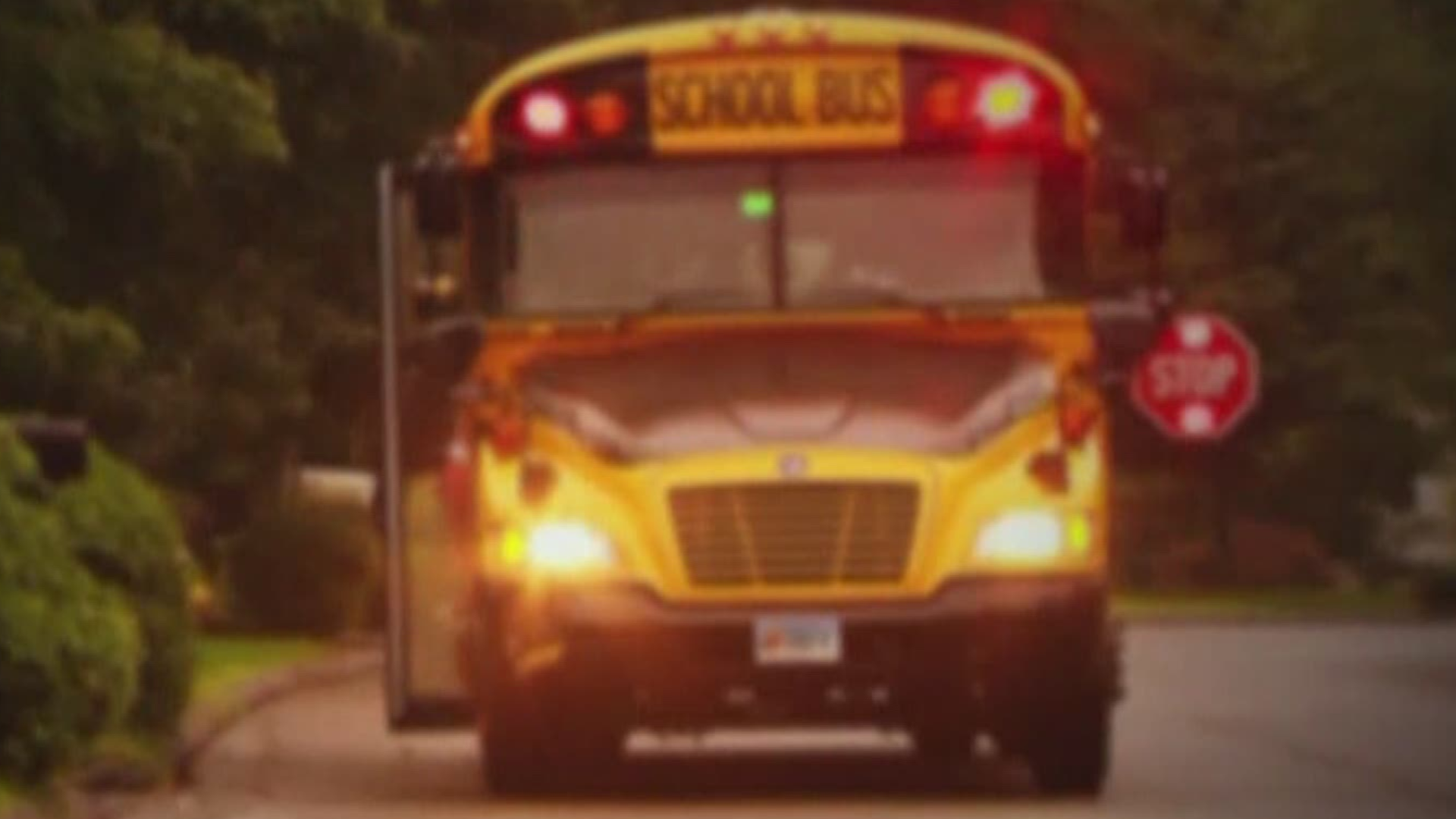 New legislation now requires drivers to stop for a school bus when no barrier separates the road lanes.