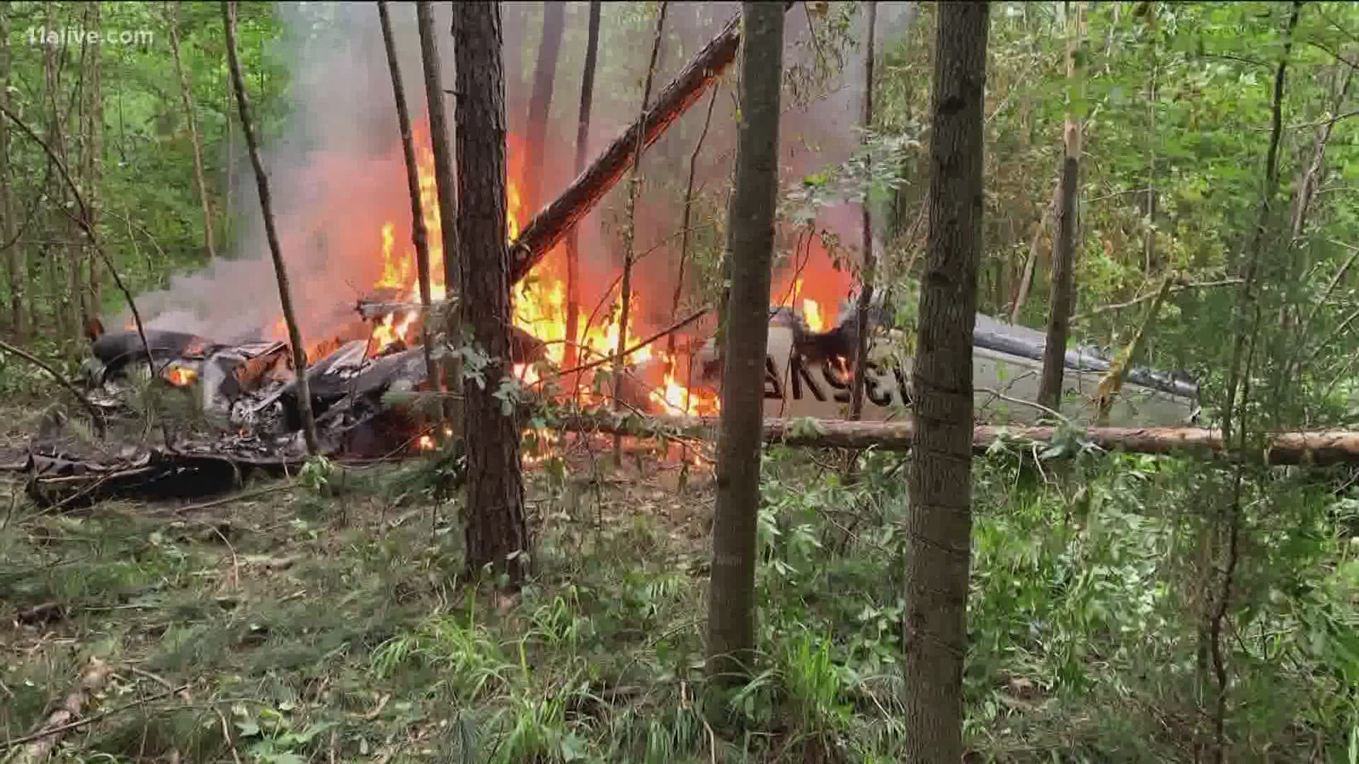 The plane came down in a wooded area of Putnam County on Friday afternoon.