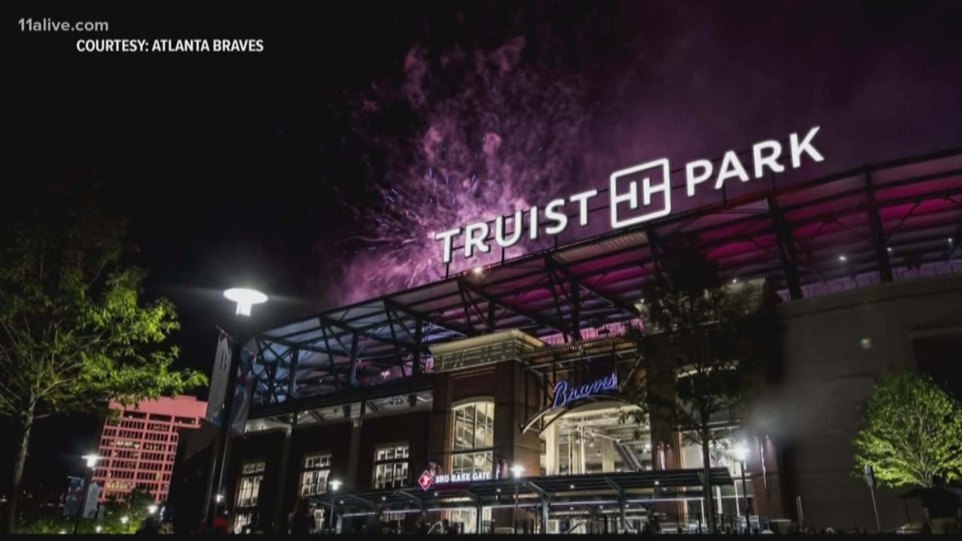 The Atlanta Braves and members from SunTrust - now Truist - made the name change official during a ceremony Tuesday morning.