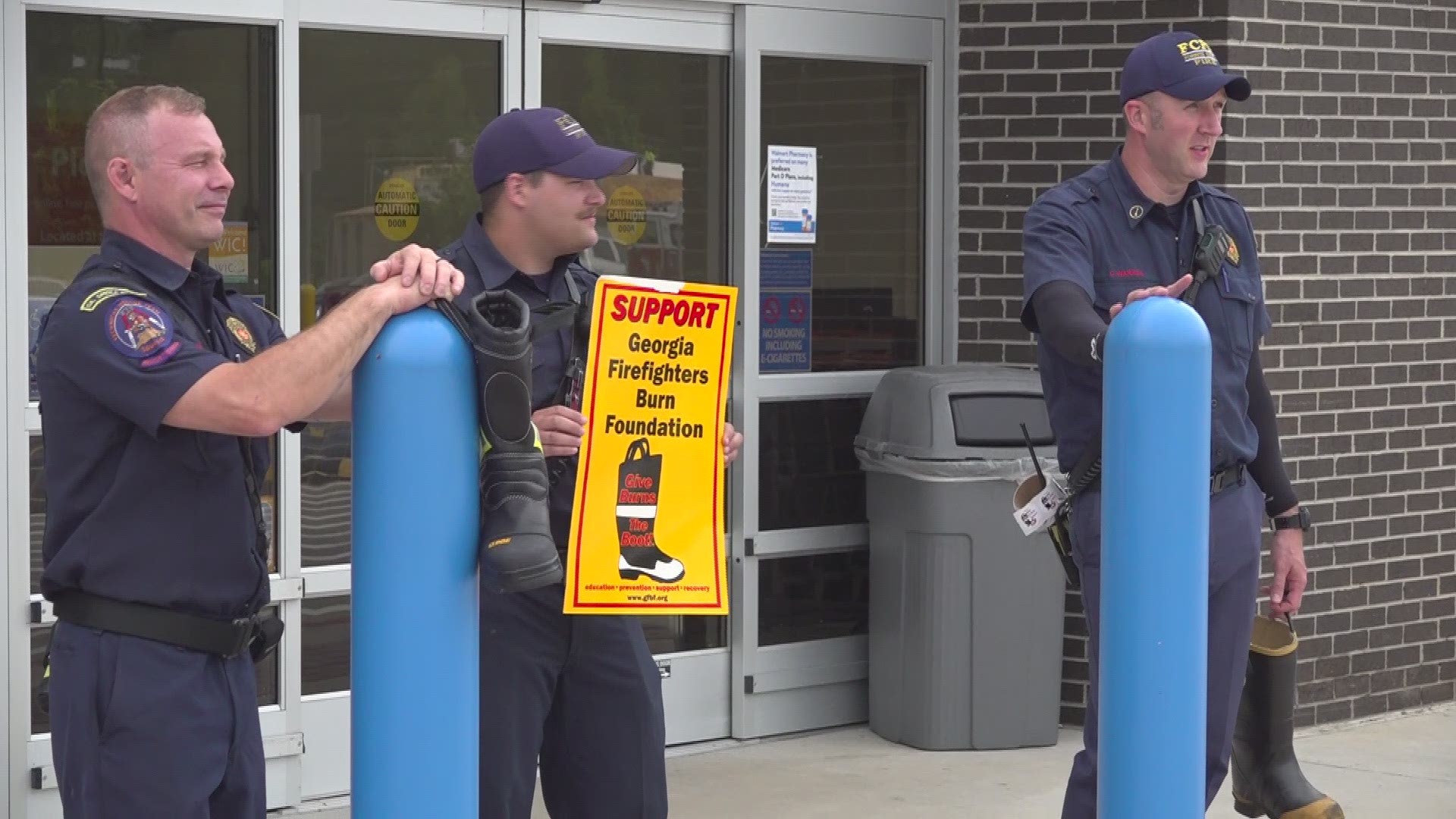 This year, increased traffic in the area has made it too dangerous to look for donations at intersections. Forsyth County firefighters are setting up in front of stores to accept donations for charity this year.