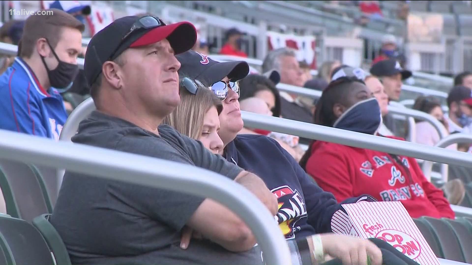 Atlanta Braves welcome fans back on opening day