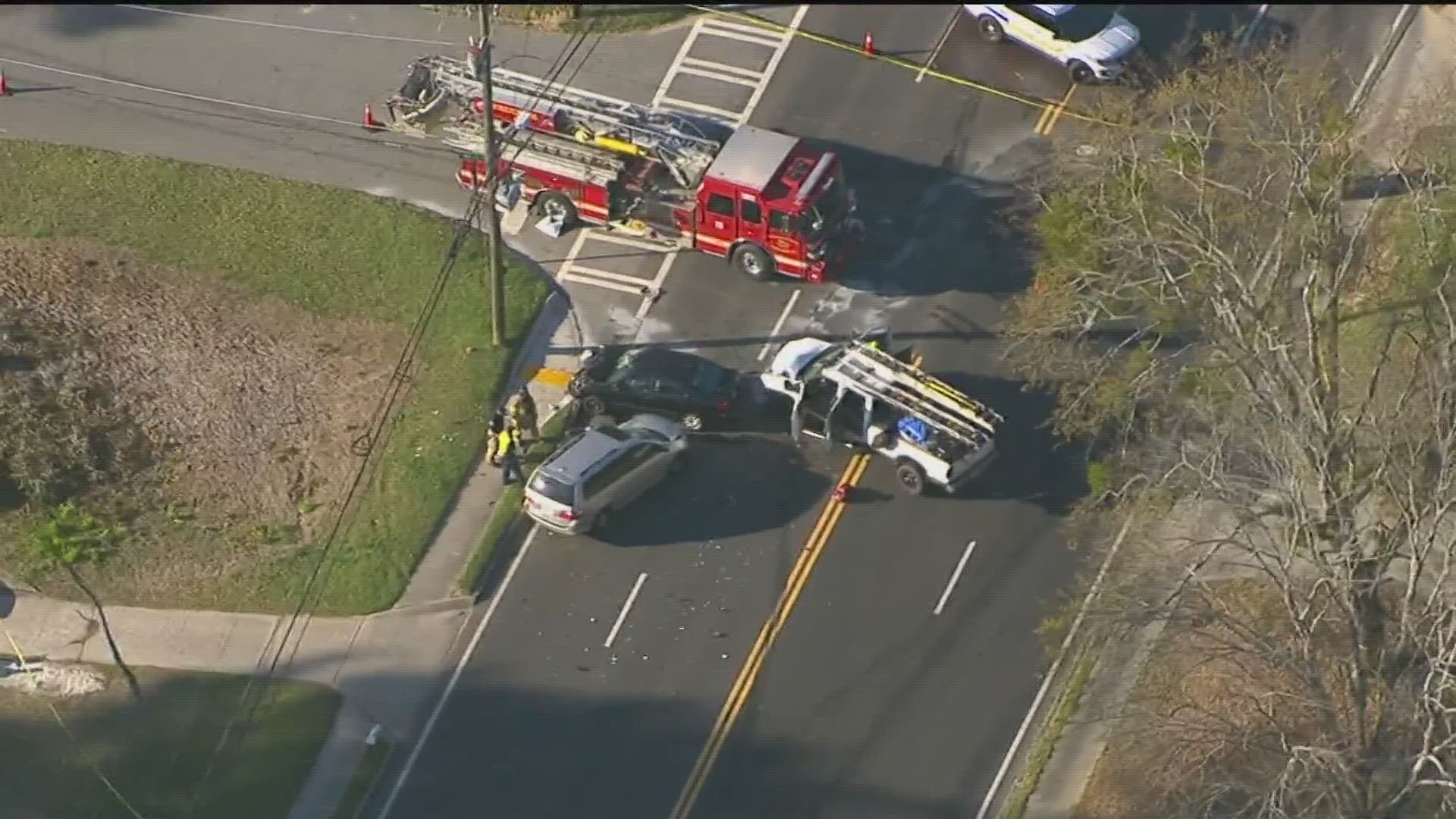 It happened at Shallowford Road and Dresden Drive in Chamblee. The intersection is blocked off at this time, as authorities investigate.