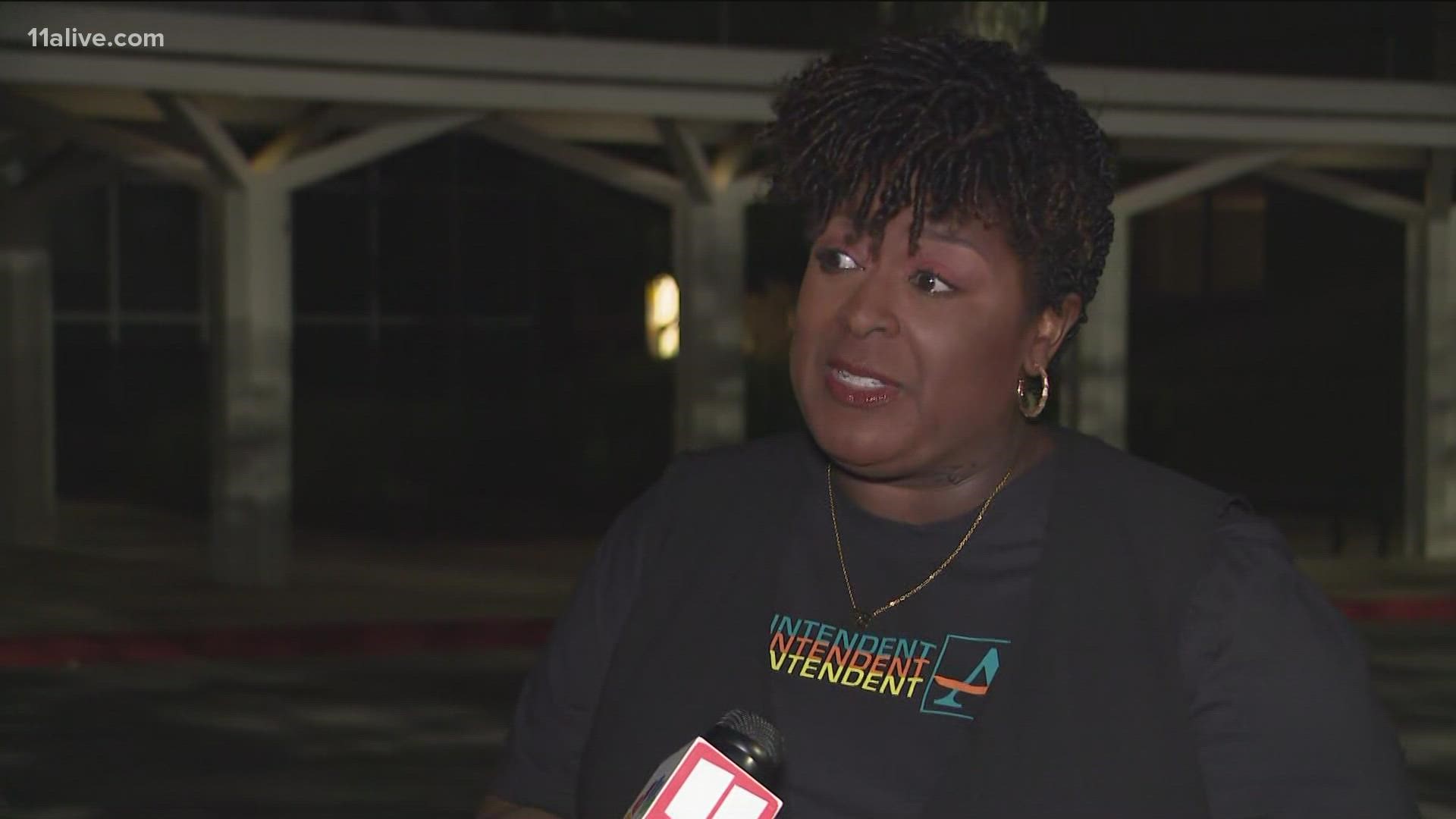 APS superintendent Dr. Lisa Herring speaks to 11Alive on the first day of school.