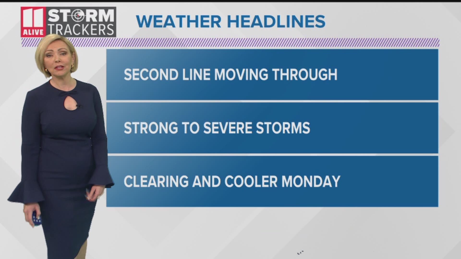 11Alive StormTracker and meteorologist Samantha Mohr has the latest forecast for Sunday, April 14, 2019.
