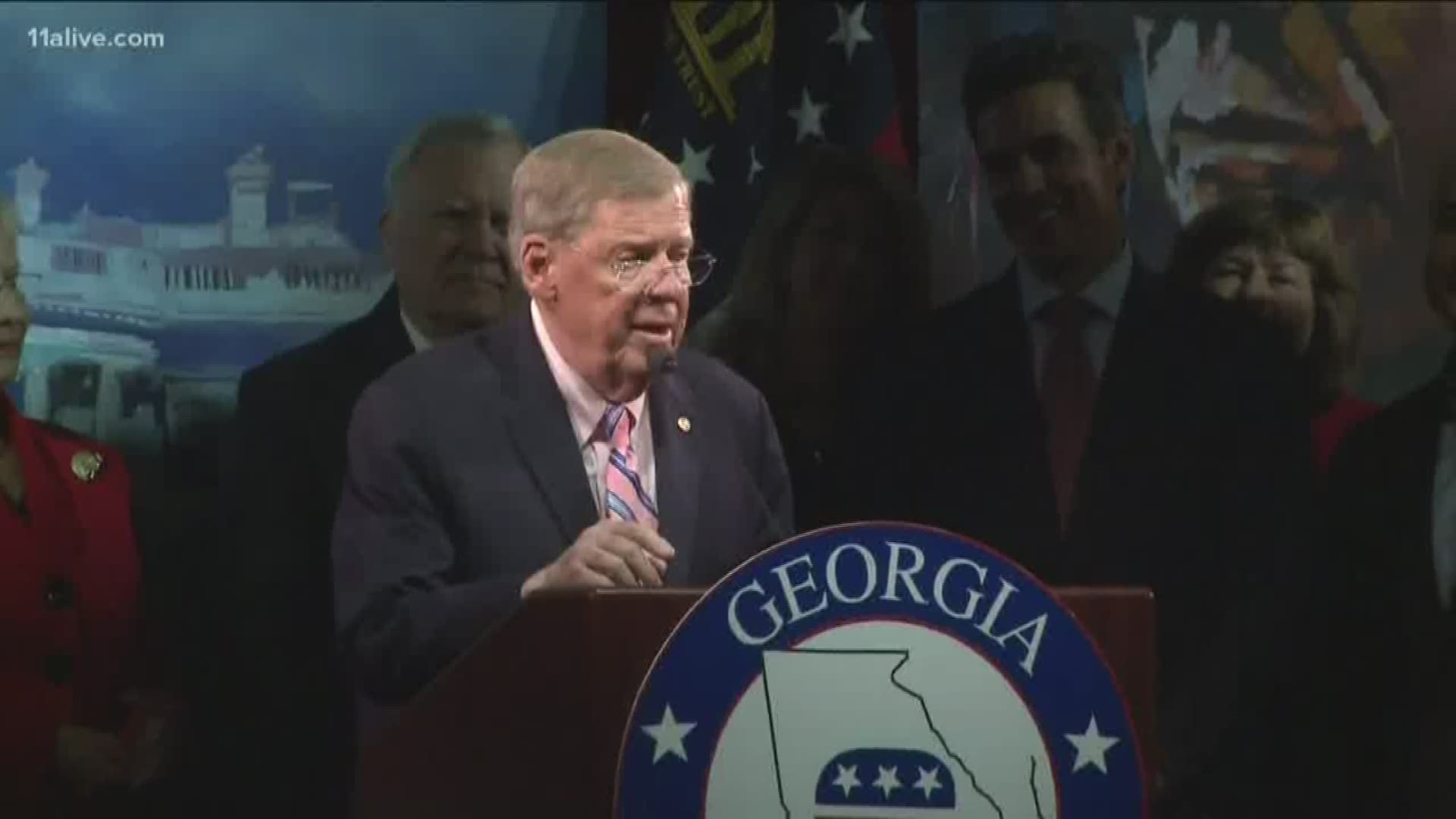 Sen. Johnny Isakson announced he would step down in December because of worsening health issues.