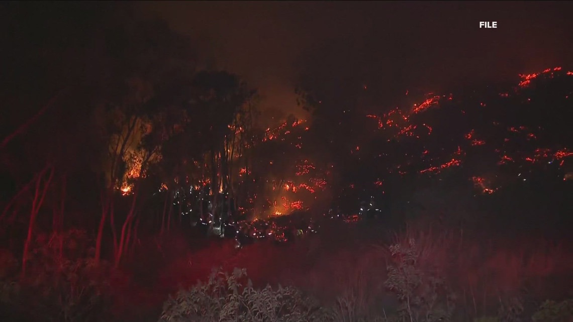 Brush fire prompt evacuations in San Diego County | 11alive.com