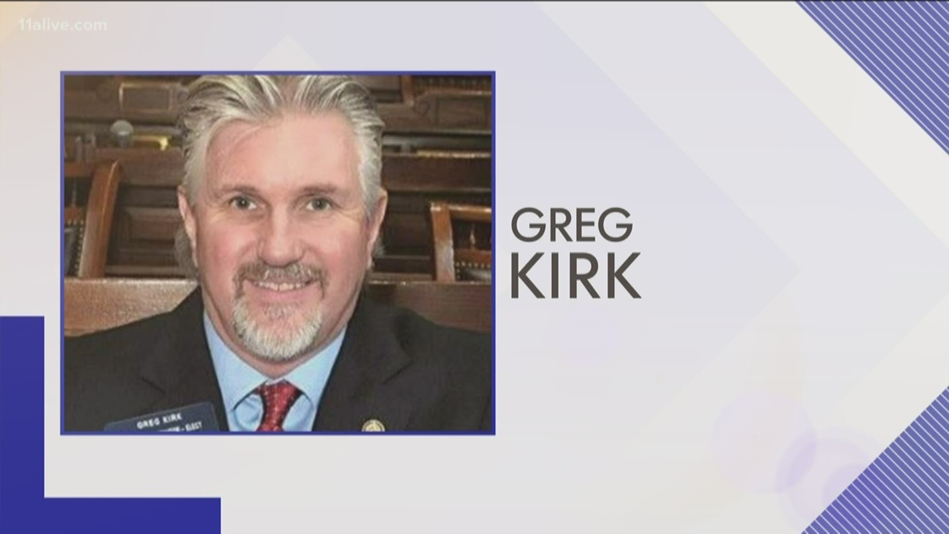 Republican Sen. Greg Kirk had served in the Legislature since 2014.