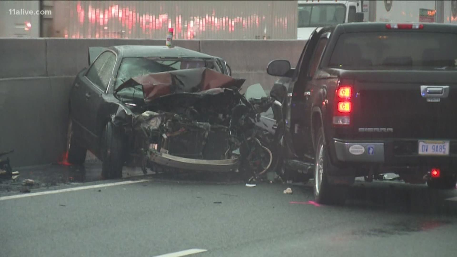 Wrong Way Driver In I 75 Express Lanes Causes Major Accident South Of