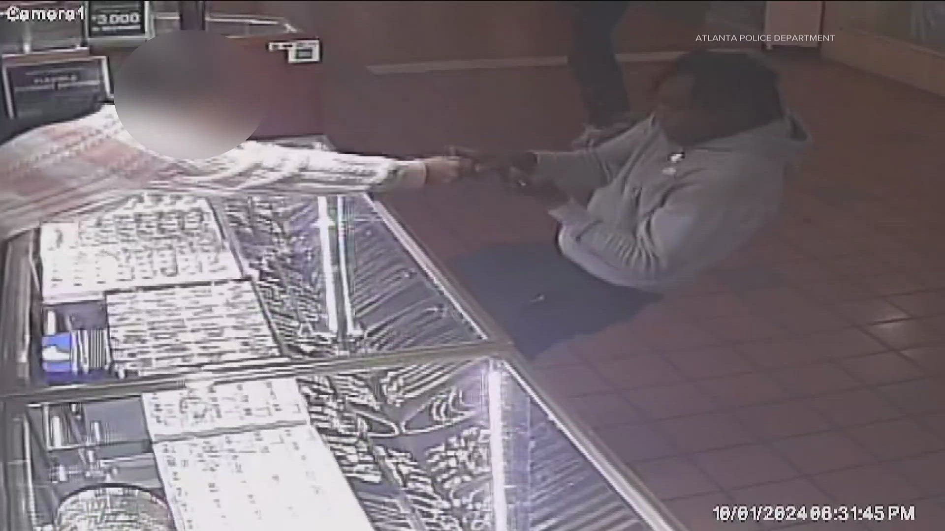 Here's a look at surveillance video.